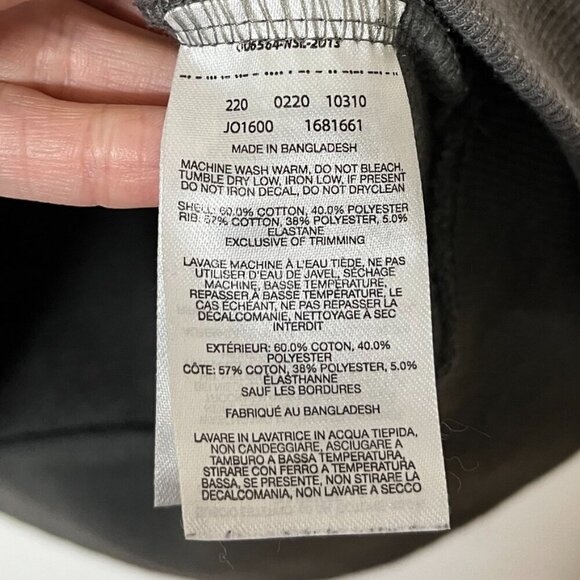 Columbia Men's Hoodie Sweatshirt L Gray & White Logo Pullover Long Sleeve Hooded - Picture 7 of 7